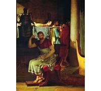 IPLUPJDY Abstract Painting Vintage Canvas Painting Wall Poster Lictors Bearing to Brutus the Bodies of His Sons by Jacques Louis David Portrait Image for Home Decor 60x90cm