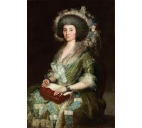 IPLUPJDY Abstract Painting Vintage Canvas Painting Wall Poster Portrait of Dona Manuela Camas by Francisco De Goya Portrait Image for Home Decor 60x90cm
