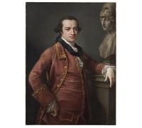IPLUPJDY Abstract Painting Vintage Canvas Painting Wall Poster Portrait of John Monck by Pompeo Girolamo Batoni Portrait Image for Home Decor 60x90cm