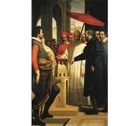 IPLUPJDY Abstract Painting Vintage Canvas Painting Wall Poster Presenting the Model for the Completion of St Peter's to Pope Pius Iv by Domenico Cresti Portrait Image for Home Decor 60x90cm