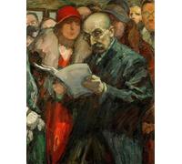 IPLUPJDY Abstract Painting Vintage Canvas Painting Wall Poster President of the Academy of Arts in Berlin by Leonid Osipovic Pasternak Portrait Image for Home Decor 60x90cm