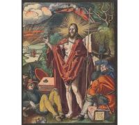 IPLUPJDY Abstract Painting Vintage Canvas Painting Wall Poster Resurrection From the Small Woodcut Passion by Albrecht Dürer Portrait Image for Home Decor 60x90cm