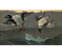 IPLUPJDY Abstract Painting Vintage Canvas Painting Wall Poster Right and Left by Winslow Homer Portrait Image for Home Decor 60x90cm