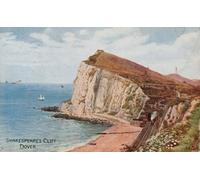 IPLUPJDY Abstract Painting Vintage Canvas Painting Wall Poster Shakespeare's Cliff Dover by Alfred Robert Quinton Portrait Image for Home Decor 60x90cm
