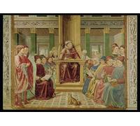 IPLUPJDY Abstract Painting Vintage Canvas Painting Wall Poster St Augustine Reading Rhetoric At the School by Benozzo Di Lese Di Sandro Gozzoli Portrait Image for Home Decor 60x90cm