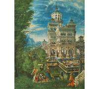 IPLUPJDY Abstract Painting Vintage Canvas Painting Wall Poster Susanna in the Bath and the Stoning of the Elders by Albrecht Altdorfer Portrait Image for Home Decor 60x90cm