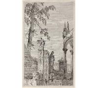 IPLUPJDY Abstract Painting Vintage Canvas Painting Wall Poster the Bishop's Tomb by Canaletto Portrait Image for Home Decor 60x90cm