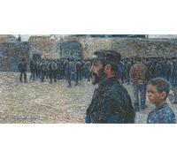 IPLUPJDY Abstract Painting Vintage Canvas Painting Wall Poster the Call to Work by Plinio Nomellini Portrait Image for Home Decor 60x90cm