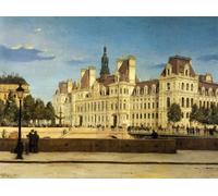 IPLUPJDY Abstract Painting Vintage Canvas Painting Wall Poster the Hotel De Paris by Paul dargaud Portrait Image for Home Decor 60x90cm