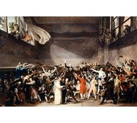 IPLUPJDY Abstract Painting Vintage Canvas Painting Wall Poster the Tennis Court Oath by Jacques Louis David Portrait Image for Home Decor 60x90cm
