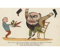 IPLUPJDY Abstract Painting Vintage Canvas Painting Wall Poster There Was an Old Person Bangor Whose Face Was Distorted with Anger by Edward Leaars Portrait Image for Home Decor 60x90cm