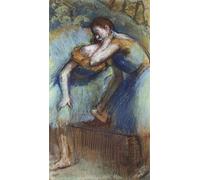 IPLUPJDY Abstract Painting Vintage Canvas Painting Wall Poster Two Dancers by Edgar Degas Portrait Image for Home Decor 60x90cm