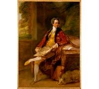 IPLUPJDY Abstract Painting Vintage Canvas Painting Wall Poster Unbekanntes Bild by Gainsborough Portrait Image for Home Decor 60x90cm