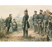 IPLUPJDY Abstract Painting Vintage Canvas Painting Wall Poster Wilhelm I King of Prussia and Emperor of Germany by Carl Rohling Portrait Image for Home Decor 60x90cm