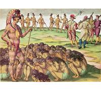 IPLUPJDY Abstract Painting Vintage Canvas Painting Wall Poster Women Whose Husband Is Killed in Combat or Died of Disease Are by Theodore De Bry Portrait Image for Home Decor 60x90cm