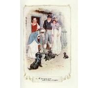 IPLUPJDY Aesthetic Poster Photo Wall Print Modern Wall Artwork a Charming Game with a Litter of Puppies by Charles Edmund Brock Canvas Picture for Home Decor 60x90cm