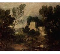 IPLUPJDY Aesthetic Poster Photo Wall Print Modern Wall Artwork a Romantic Landscape by Gainsborough Canvas Picture for Home Decor 60x90cm