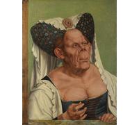 IPLUPJDY Aesthetic Poster Photo Wall Print Modern Wall Artwork an Old Woman the Ugly Duchess by Quentin Massys or Metsys Canvas Picture for Home Decor 60x90cm