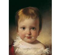 IPLUPJDY Aesthetic Poster Photo Wall Print Modern Wall Artwork Baron Alexander Vesque Von Püttlingen As a Child by Friedrich Von Amerling Canvas Picture for Home Decor 60x90cm