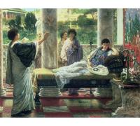 IPLUPJDY Aesthetic Poster Photo Wall Print Modern Wall Artwork Catullus Reading His Poems At Lesbia's House by Lawrence Alma Tadema Canvas Picture for Home Decor 60x90cm