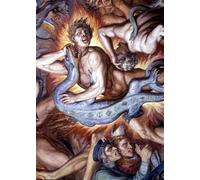 IPLUPJDY Aesthetic Poster Photo Wall Print Modern Wall Artwork Dante's Inferno Detail of a Fresco by Anton Canvas Picture for Home Decor 60x90cm