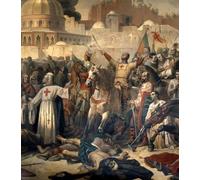 IPLUPJDY Aesthetic Poster Photo Wall Print Modern Wall Artwork Detail of First Crusade the Capture of Jerusalem by Emile Signol Canvas Picture for Home Decor 60x90cm