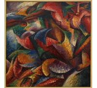 IPLUPJDY Aesthetic Poster Photo Wall Print Modern Wall Artwork Dynamism of a Human Body by Umberto Boccioni Canvas Picture for Home Decor 60x90cm