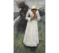 IPLUPJDY Aesthetic Poster Photo Wall Print Modern Wall Artwork Faggott Gatherers by Henry Herbert La Thangue Canvas Picture for Home Decor 60x90cm