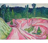 IPLUPJDY Aesthetic Poster Photo Wall Print Modern Wall Artwork Forest in Thuringia by Edvard Munch Canvas Picture for Home Decor 60x90cm