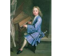 IPLUPJDY Aesthetic Poster Photo Wall Print Modern Wall Artwork Garton Orme Seated At the Spinet by Jonathan Richardson Canvas Picture for Home Decor 60x90cm