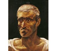 IPLUPJDY Aesthetic Poster Photo Wall Print Modern Wall Artwork Head of a Shipwrecked Man Study for the Raft of by Theodore Gericault Canvas Picture for Home Decor 60x90cm