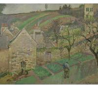 IPLUPJDY Aesthetic Poster Photo Wall Print Modern Wall Artwork Hillside of the Hermitage Pontoise by Camille Jacob Pissarro Canvas Picture for Home Decor 60x90cm