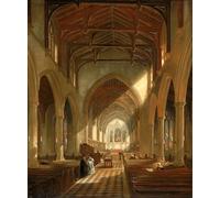 IPLUPJDY Aesthetic Poster Photo Wall Print Modern Wall Artwork Interior of St Peter's Church Newcastle Upon Tyne by Johncarmichael Canvas Picture for Home Decor 60x90cm