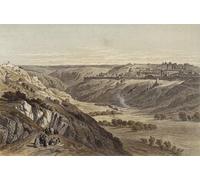IPLUPJDY Aesthetic Poster Photo Wall Print Modern Wall Artwork Jerusalem From the Mount of Olives by David Roberts Canvas Picture for Home Decor 60x90cm