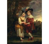 IPLUPJDY Aesthetic Poster Photo Wall Print Modern Wall Artwork Lord Henry Spencer and Lady Charlotte Spencer Later Charlotte Nares by Joshua Reynolds Canvas Picture for Home Decor 60x90cm