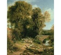 IPLUPJDY Aesthetic Poster Photo Wall Print Modern Wall Artwork Pastoral Scene by George Vicat Cole Canvas Picture for Home Decor 60x90cm