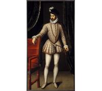 IPLUPJDY Aesthetic Poster Photo Wall Print Modern Wall Artwork Portrait in Foot of Charles Ix King of France Painting by François Clouet Canvas Picture for Home Decor 60x90cm