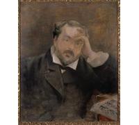 IPLUPJDY Aesthetic Poster Photo Wall Print Modern Wall Artwork Portrait of Emmanuel Chabrier by Edouard Manet Canvas Picture for Home Decor 60x90cm