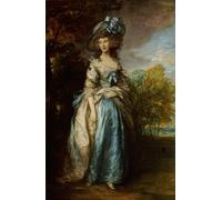 IPLUPJDY Aesthetic Poster Photo Wall Print Modern Wall Artwork Portrait of Sophia Charlotte Digby Lady Sheffield by Gainsborough Canvas Picture for Home Decor 60x90cm