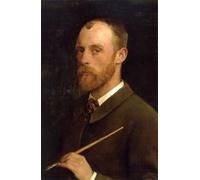 IPLUPJDY Aesthetic Poster Photo Wall Print Modern Wall Artwork Portrait of the Artist by Sir George Clausen Canvas Picture for Home Decor 60x90cm