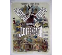 IPLUPJDY Aesthetic Poster Photo Wall Print Modern Wall Artwork Poster for the Chateau a Toto with Music At the Theatre Du Palais Royal by Jules Cheret Canvas Picture for Home Decor 60x90cm
