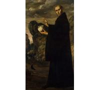 IPLUPJDY Aesthetic Poster Photo Wall Print Modern Wall Artwork Saint Benedict Ca by Francisco De Zurbaran Canvas Picture for Home Decor 60x90cm