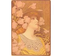 IPLUPJDY Aesthetic Poster Photo Wall Print Modern Wall Artwork Sarah Bernhardt As Melisande by Paul Berthon Canvas Picture for Home Decor 60x90cm
