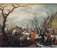 IPLUPJDY Aesthetic Poster Photo Wall Print Modern Wall Artwork Shrove Tuesday in the Country by Adriaen Pietersz Van De Venne Canvas Picture for Home Decor 60x90cm