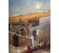 IPLUPJDY Aesthetic Poster Photo Wall Print Modern Wall Artwork the Chapel of the Tomb of the Virgin At the Foot of the Mount of Olives by Fulleylove Canvas Picture for Home Decor 60x90cm