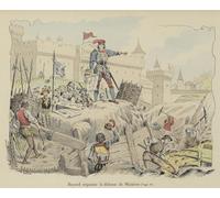 IPLUPJDY Aesthetic Poster Photo Wall Print Modern Wall Artwork the Chevalier De Bayard Organising the French Defences At the Siege by Paul De Semant Canvas Picture for Home Decor 60x90cm