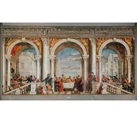 IPLUPJDY Aesthetic Poster Photo Wall Print Modern Wall Artwork the Feast in the House of Levi by Paolo Veronese Canvas Picture for Home Decor 60x90cm