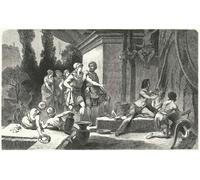 IPLUPJDY Aesthetic Poster Photo Wall Print Modern Wall Artwork the Flowering of Greek Art Under Pericles by Hermann Vogel Canvas Picture for Home Decor 60x90cm