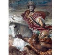 IPLUPJDY Aesthetic Poster Photo Wall Print Modern Wall Artwork the Four Horsemen of the Apocalypse the Rider on the White Horse by George Frederic Watts Canvas Picture for Home Decor 60x90cm