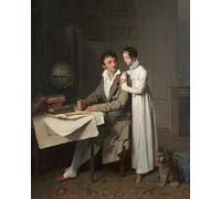 IPLUPJDY Aesthetic Poster Photo Wall Print Modern Wall Artwork the Geography Lesson Portrait of Monsieur Gaudry by Louis Leopold Boilly Canvas Picture for Home Decor 60x90cm